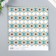 Scrapbooking paper bilateral "rhombus" density 180 g 15.5x17 cm