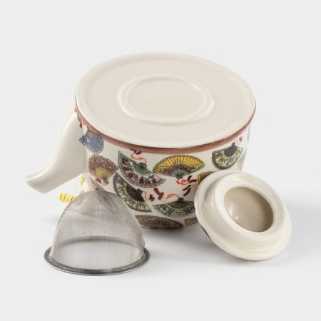 Keramic teapot with a metallic sieve "Vera", 900 ml-3