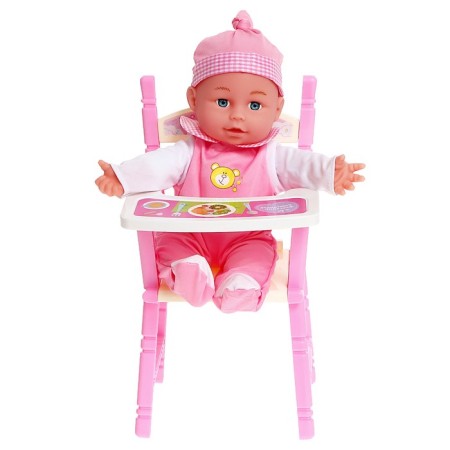 Pups "Baby" with a chair and accessories, cries, laughs, says: "Mom" "Dad"-4