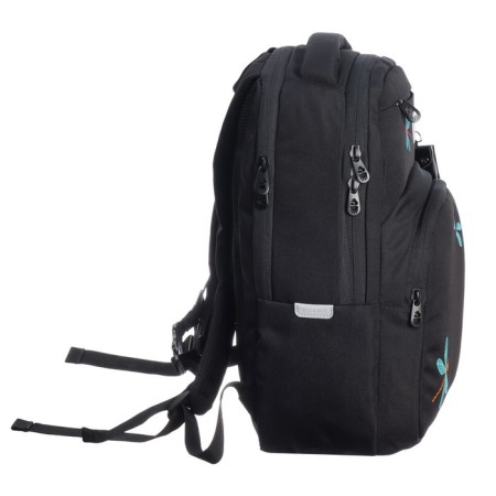 Youth backpack 43 x 27.5 x 16 cm, Grizzly, ergonomic back, laptop compartment, black-3