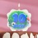 Candle for cake Tigor Cloud "Jubilee" Blue "10", 6.5 cm
