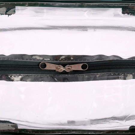 Bag in a hospital, with a cosmetic bag, the color is dark green-4