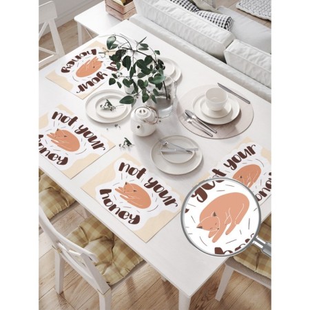 A set of napkins for setting the “Epistle” table, rectangular, size 32x46 cm, 4 pcs-1