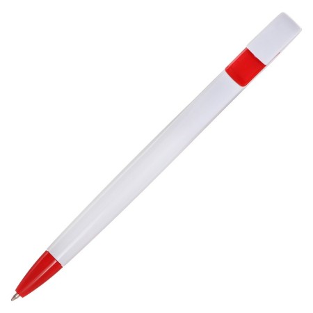 Handle Automatic Ballic Calligrata, 1.0mm, clip 1 x 5cm, under the logo, white body with red, blue rod-1