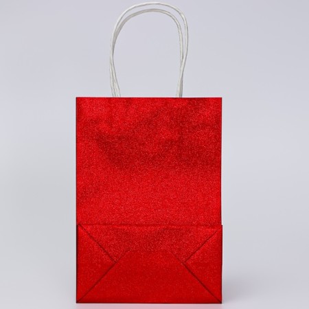 Gift Paper Package with glitter red, 15 x 8 x 21 cm-2
