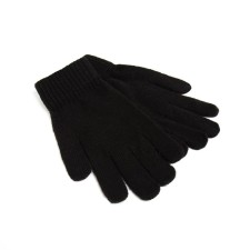 Men's gloves minku is plain, col. Black, rr 9-10 (22-24 cm)