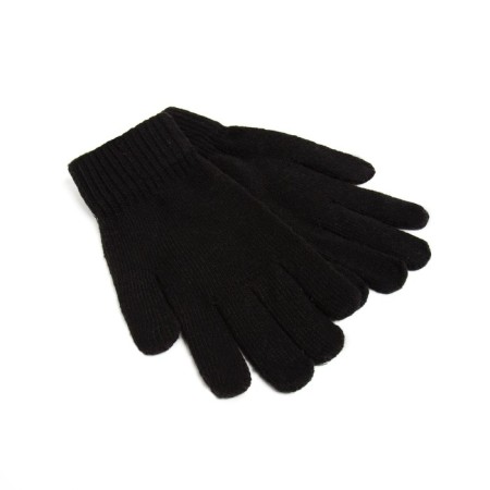 Men's gloves minku is plain, col. Black, rr 9-10 (22-24 cm)
