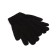 Men's gloves minku is plain, col. Black, rr 9-10 (22-24 cm)