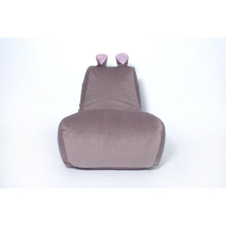 Hippopotamus, size 80x80 cm, coffee color/pink velor-1