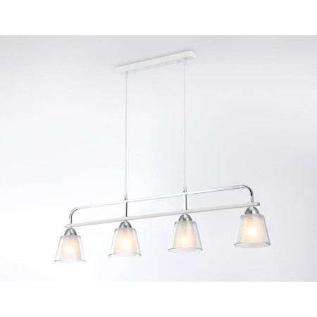 Suspended Ambrella Light, Modern, TR303242, 4HE27, white color, chrome-1