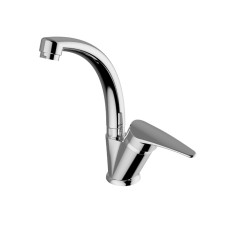 Zipponi Kristal washbasin mixer, 1-bonded with a bottom valve, chromium color