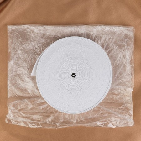 The elastic band is perforated, 20 mm, 25 m, white color-4