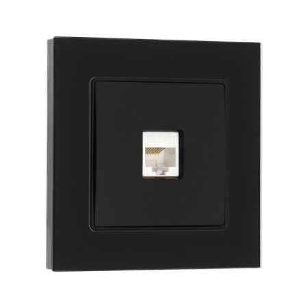 Sobck Single Single Tot Glossy Glass, Hidden, Glass, Black-1