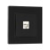 Sobck Single Single Tot Glossy Glass, Hidden, Glass, Black