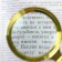 Classic magnifier in gold frame 4x, d = 7cm, master K.