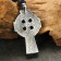 Protective amulet "Celtic Cross", 26x44mm, metallic