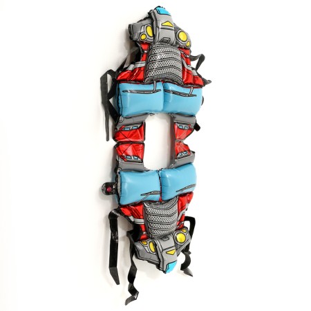 Set of ball-toe foil "Robot", helmet, vest-4