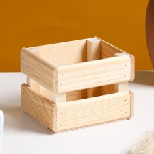 Wooden Kashpo 12 × 11 × 9 cm 