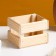 Wooden Kashpo 12 × 11 × 9 cm "odnushka light", two -string, natural give beautifully