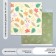 Scrapbooking paper bilateral "leaves" density 180 g 30.5x32 cm