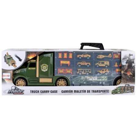 Auto -Vorot Case Givito Militari, with cars, with tunnel, green color, 64 cm-2