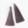 Decorative “brush” suspension, set 2 pcs., L brush 6.5 cm, color gray color