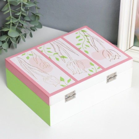 Casket tree "Tulips. You are beautiful!" 6.5x20x15 cm-3