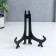 Plates stand, black 15x10 cm