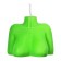 Candle Pecado BDSM "Women's silhouette", green color, 49 g