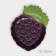 Ceramic "grapes" plate, flat, purple, 23.5 cm, 1 variety, Iran