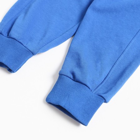 Sports pants for boys, blue color, height 98-104 cm-4