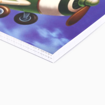 Notepad A5.40 liters on the crest, cardboard cover "brave defender"-1