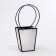 Bag for flowers white moisture-resistant, 17x17-11.5x11.5-20 cm