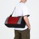 Sports bag with lightning, long belt, black/red color