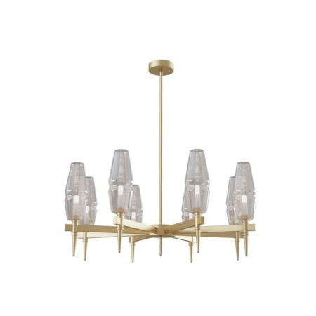 Lita chandelier, 8x28W G9 gold