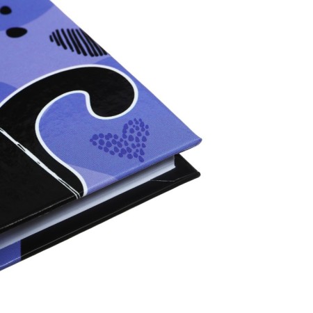 Notebook, A6, 80 sheets, in a cage, "I and my cat", a solid cover, glossy lamination, an offset block 60g/m2-2