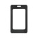 Baiga vertical, external 101x67 mm, internal 85x54 mm, software, black