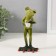 Souvenir Polystone Lak "The Frog brews a cup of coffee" 7.5x6.2x15.2 cm
