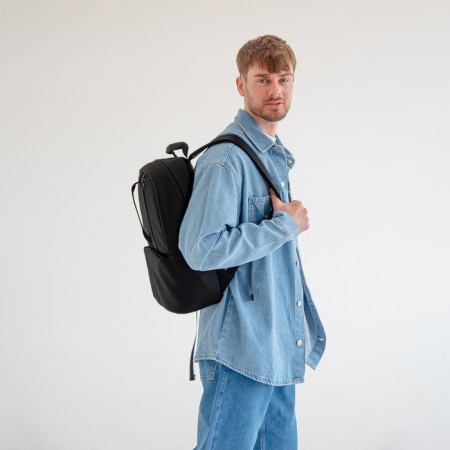 Male backpack on lightning, Textura, black color-6
