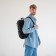 Male backpack on lightning, Textura, black color