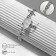 Bracelet "sky", white color in silver, l = 16 cm