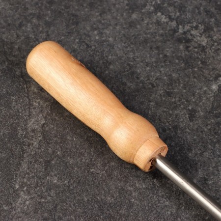 Croeck for meat is universal, 49cm, with a wooden pen-3