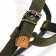 Sleaner harness on felt multi-sized, 2.5 cm, Osh 44-68, OG 46-80 cm, dark green