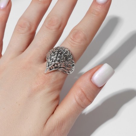 Ring "Right" Falcon, color black silver, dimensionless-1