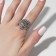 Ring "Right" Falcon, color black silver, dimensionless