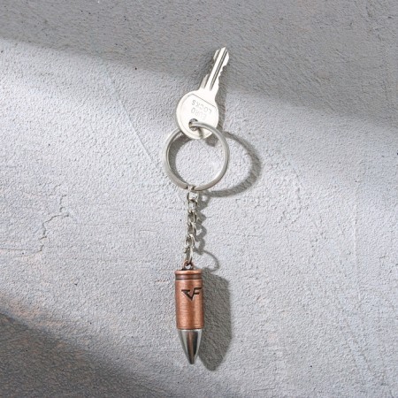Metal keychain “Real man”, bullet, 1.2 x 6 cm-5