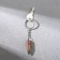 Metal keychain “Real man”, bullet, 1.2 x 6 cm