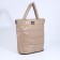 Luggage bag, external pocket, long belt, beige color