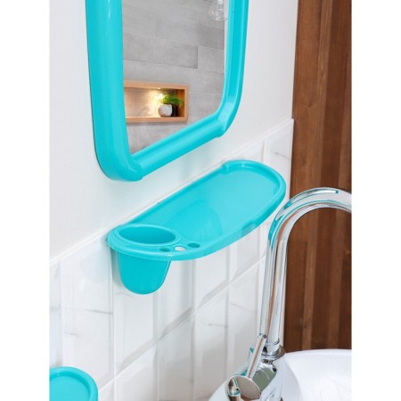 Optima bathroom set, turquoise color-4
