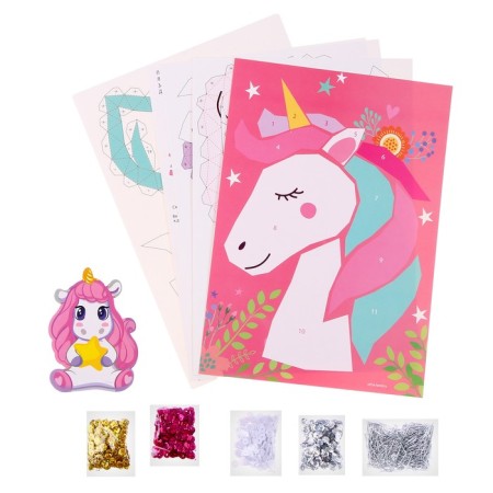 Set for creativity: Figure applications and applique sequins "Unicorn"-3